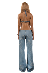 POP Infinity Denim Bra Top