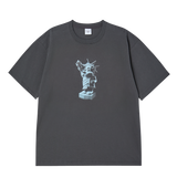 25FW 3D ACベアスタチューオフリバティショートスリーブTシャツ チャコール