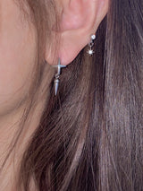 shimmer ring earrings