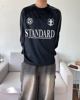 ベルベットサッカーロングスリーブドTシャツ