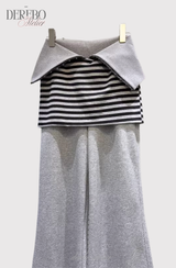 Gradient Off-Shoulder Zip-Up (TOP)