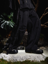 RELABEL 24AW Chrysalis - Cocoon Breaking Multi-Zip Seam Deconstructed Punch Lounge Pants