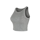 BLACK TAPE VOLUME BRA TOP - GREY