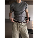 [MUSCLE FIT] Raglan golgi slim half t-shirts(5color)