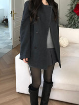 Innerf Wool Half Coat (3 colors)