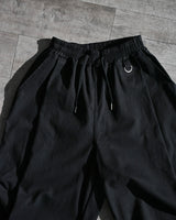 DRW D-RING ONE TUCK BALLOON PANTS BK 