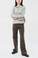 (W) Lone Fold Bootscut Pants (2color)