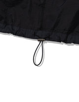 RUFFLE CHECKERED WINDBREAKER JACKET(BLACK)