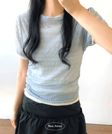 パフウィンクルシースルーショートスリーブTシャツ 4C