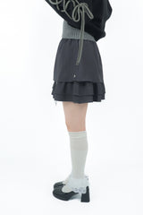 gater tiered skirt(gray)