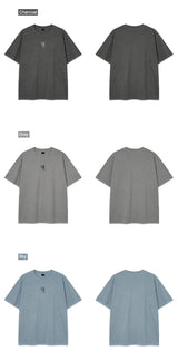 NTE monogram pigment-dyed short-sleeve t-shirt (3color)
