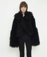 ECO FUR ASYMMETRIC JACKET