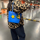 ウォータープルーフ トートバッグ ブルー