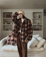 Oted Check Double Coat