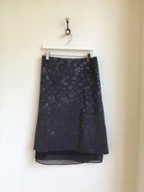 Shalom jacquard midi skirt 