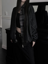 ペアウールストライプジップアップ (unisex)