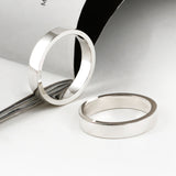 SVR-S604 Kang Daniel Ring Silver 925 Plain Minja Basic Daily Silver Ring