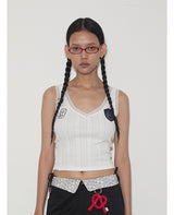  rirri New Arrival Class A Certified Baby Jacquard 100% Cotton Embroidered Lace Trim Undershirt