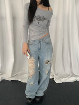 Lovty One-Shoulder T-Shirt