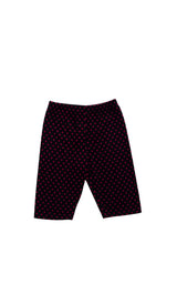 polka dot shorts_black
