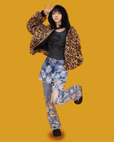 pop leopard hood Jumper (누빔/2color)