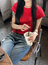 [Unisex] ビンテージダメージデニムパンツ