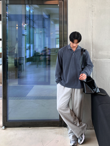 Nopi First Round Tuck Flow Banding Wide Pants