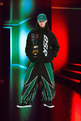 FUTURE SPORTY SUPER WIDE JOGGER PANTS BLACK
