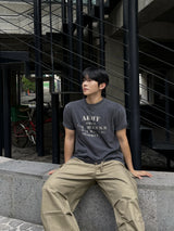 アーミーピグメントダイング半袖Tシャツ