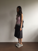 Node frill layered sleeveless top (4color)