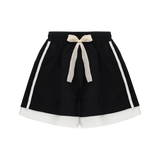 LAYERED RUSTLE HALF PANTS (3 COLORS)