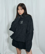 UNISEX ケミカルハイネックパーカー
