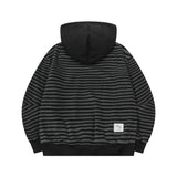 モアストライプフードTシャツ ユニセックス