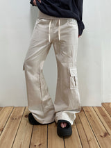 Fold West Cotton Semi-Cargo Bootcut Pants 4color
