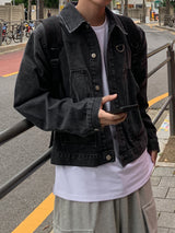 Code D Crop denim Jacket