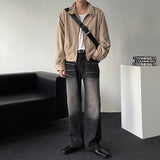 Chen Semi-cropped button suede jacket (3 colors)