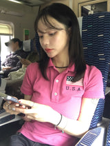 ワシントンクラブ USA PK スリムカラーTシャツ（3色）