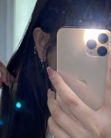 shimmer ring earrings
