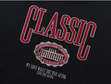 classic applique loose fit mtm - black       
