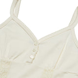 Lace Cap Sleeveless (Cream)