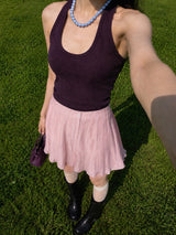 BLUSH PETAL SKIRT IN PINK