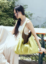 cobaltiny suede bag (lime)