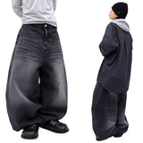 Real Big Balloon Snap Denim Pants