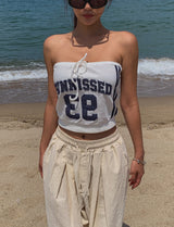 Sunkey Patch Strap Tube Top