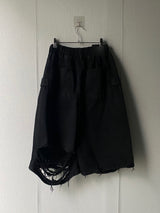 Layered Stitched Bermuda Pants