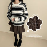 Newing Fleece Flared Miniskirt