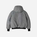 Haron woolfaka hooded padded jacket
