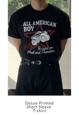 ドスオープリンティングショートスリーブTシャツ