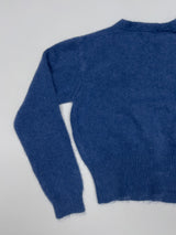 Tori Angora V-Neck Crop Cardigan