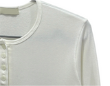イーセル起毛ボタン短編長袖Tシャツ（3c）